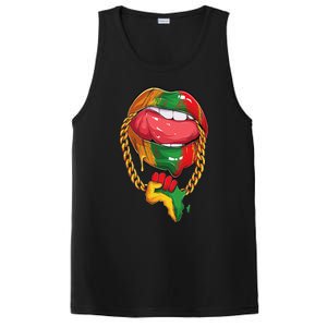 Juneteenth  Melanin Lips 19th Black History pride PosiCharge Competitor Tank