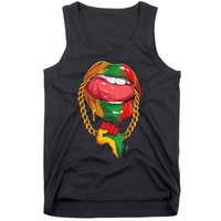 Juneteenth  Melanin Lips 19th Black History pride Tank Top