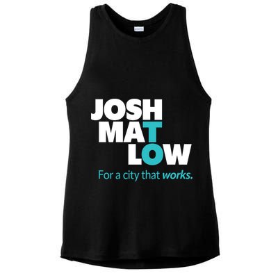 Josh Mat Low For A City That Works Ladies PosiCharge Tri-Blend Wicking Tank