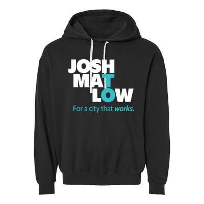 Josh Mat Low For A City That Works Garment-Dyed Fleece Hoodie
