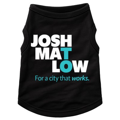 Josh Mat Low For A City That Works Doggie Tank