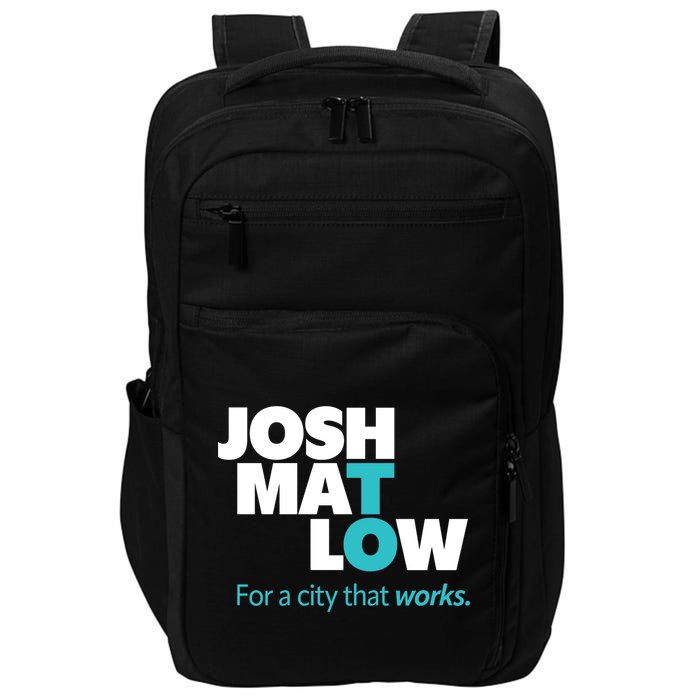 Josh Mat Low For A City That Works Impact Tech Backpack