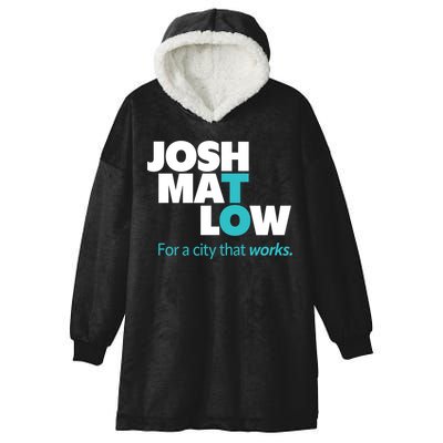 Josh Mat Low For A City That Works Hooded Wearable Blanket