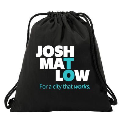 Josh Mat Low For A City That Works Drawstring Bag