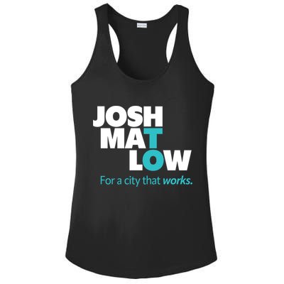 Josh Mat Low For A City That Works Ladies PosiCharge Competitor Racerback Tank