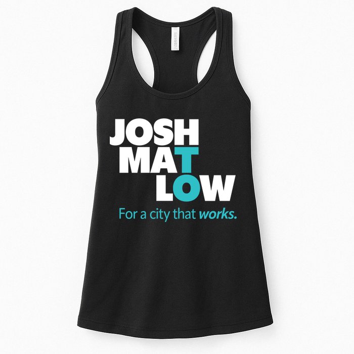Josh Mat Low For A City That Works Womens Tank Top