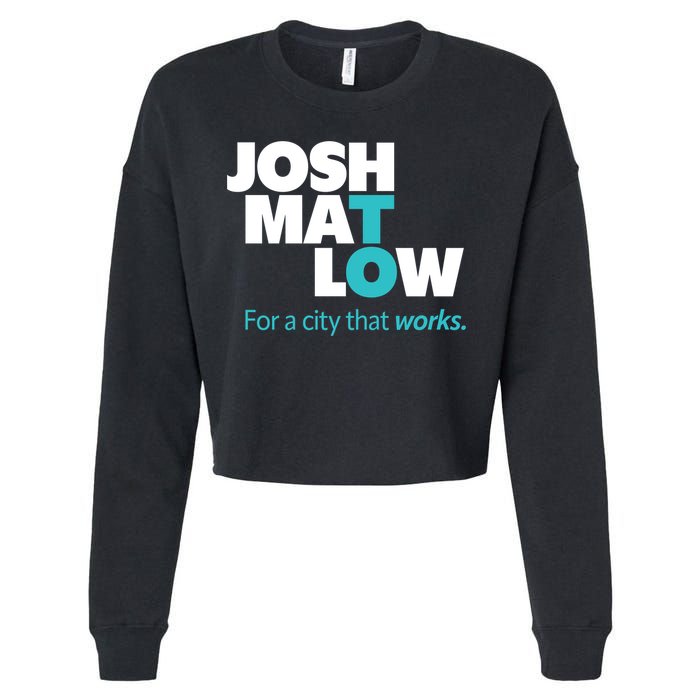 Josh Mat Low For A City That Works Cropped Pullover Crew
