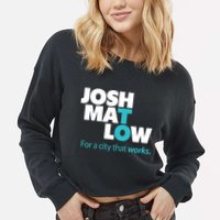 Josh Mat Low For A City That Works Cropped Pullover Crew