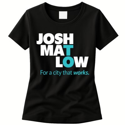 Josh Mat Low For A City That Works Womens T-Shirt