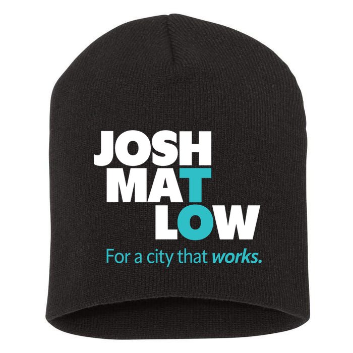 Josh Mat Low For A City That Works Short Acrylic Beanie