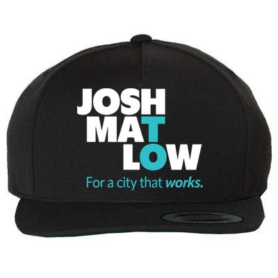 Josh Mat Low For A City That Works Wool Snapback Cap