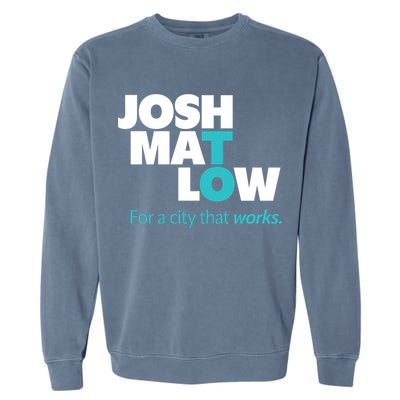 Josh Mat Low For A City That Works Garment-Dyed Sweatshirt