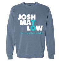 Josh Mat Low For A City That Works Garment-Dyed Sweatshirt