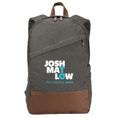 Josh Mat Low For A City That Works Cotton Canvas Backpack