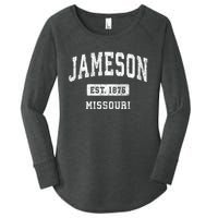 Jameson Missouri Mo Vintage Athletic Sports Women's Perfect Tri Tunic Long Sleeve Shirt