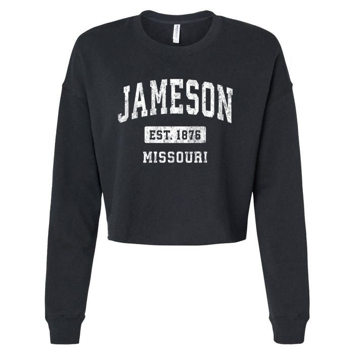 Jameson Missouri Mo Vintage Athletic Sports Cropped Pullover Crew