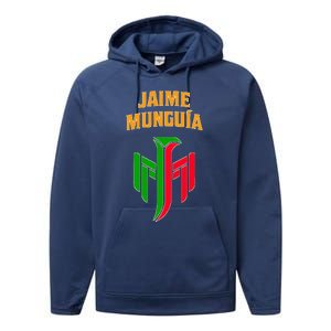 Jaime Munguia Mexican Mexico Lover Performance Fleece Hoodie