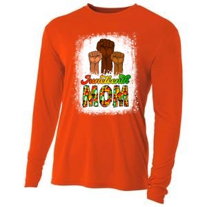 Juneteenth Mom Mother's Day Celebrating 1865 Black History Gift Cooling Performance Long Sleeve Crew