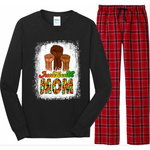 Juneteenth Mom Mother's Day Celebrating 1865 Black History Gift Long Sleeve Pajama Set