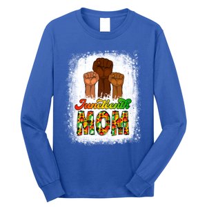 Juneteenth Mom Mother's Day Celebrating 1865 Black History Gift Long Sleeve Shirt