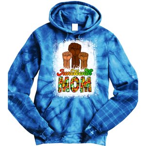 Juneteenth Mom Mother's Day Celebrating 1865 Black History Gift Tie Dye Hoodie