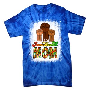 Juneteenth Mom Mother's Day Celebrating 1865 Black History Gift Tie-Dye T-Shirt