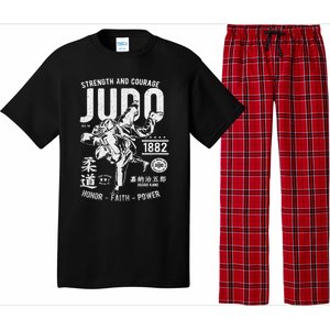 Judo Mma Martial Arts Strength Courage Honor Faith Power Funny Gift Pajama Set