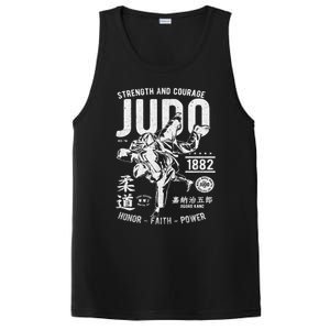 Judo Mma Martial Arts Strength Courage Honor Faith Power Funny Gift PosiCharge Competitor Tank