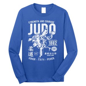 Judo Mma Martial Arts Strength Courage Honor Faith Power Funny Gift Long Sleeve Shirt