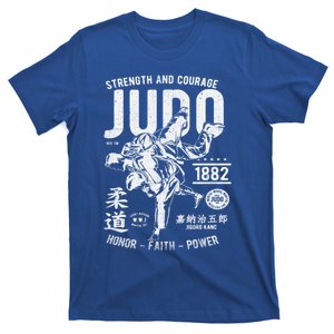 Judo Mma Martial Arts Strength Courage Honor Faith Power Funny Gift T-Shirt