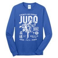 Judo Mma Martial Arts Strength Courage Honor Faith Power Funny Gift Tall Long Sleeve T-Shirt