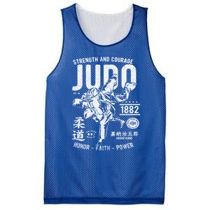 Judo Mma Martial Arts Strength Courage Honor Faith Power Funny Gift Mesh Reversible Basketball Jersey Tank