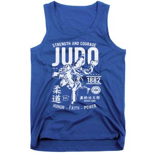 Judo Mma Martial Arts Strength Courage Honor Faith Power Funny Gift Tank Top