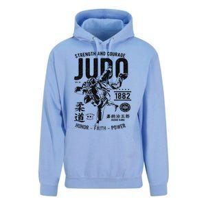 Judo Mma Martial Arts Strength Courage Honor Faith Power Funny Gift Unisex Surf Hoodie