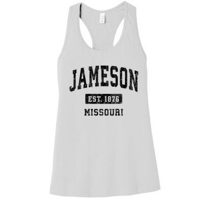 Jameson Missouri Mo Vintage Established Athletic Sports Design Women's Racerback Tank