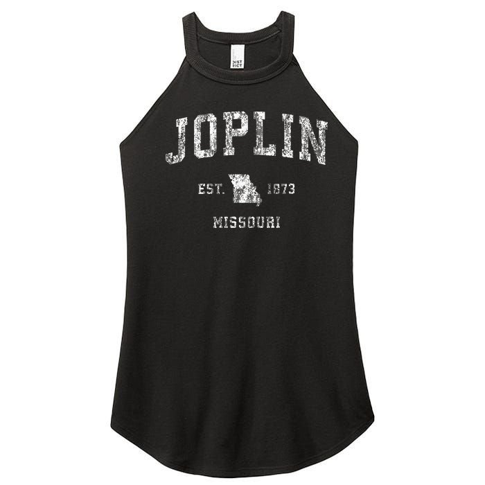 Joplin Missouri Mo Vintage Athletic Sports Design Women’s Perfect Tri Rocker Tank