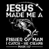 Jesus Made Me A Fisher Of Man Fishing Fisherman Christian Impact Tech Backpack