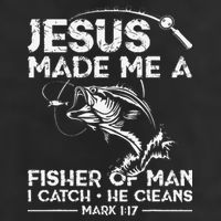 Jesus Made Me A Fisher Of Man Fishing Fisherman Christian Adult Drive Performance Visor