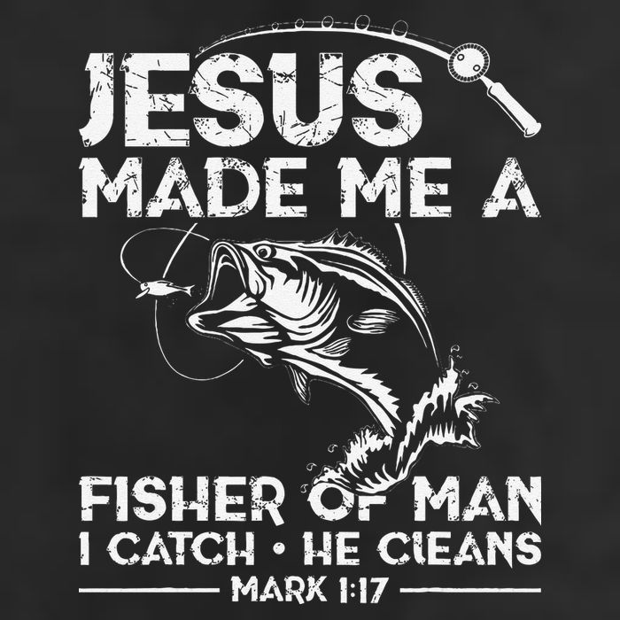 Jesus Made Me A Fisher Of Man Fishing Fisherman Christian Adult Drive Performance Visor