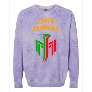 Jaime Munguia Mexican Mexico Lover Colorblast Crewneck Sweatshirt