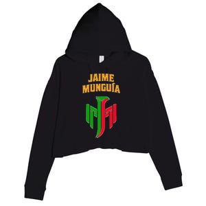 Jaime Munguia Mexican Mexico Lover Crop Fleece Hoodie