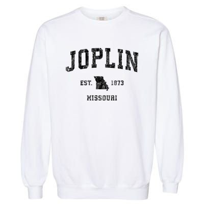 Joplin Missouri Mo Vintage Established Athletic Sports Design Garment-Dyed Sweatshirt