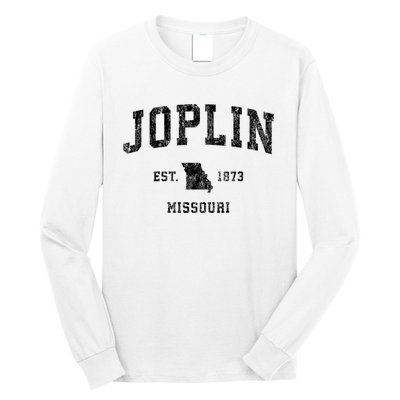 Joplin Missouri Mo Vintage Established Athletic Sports Design Long Sleeve Shirt