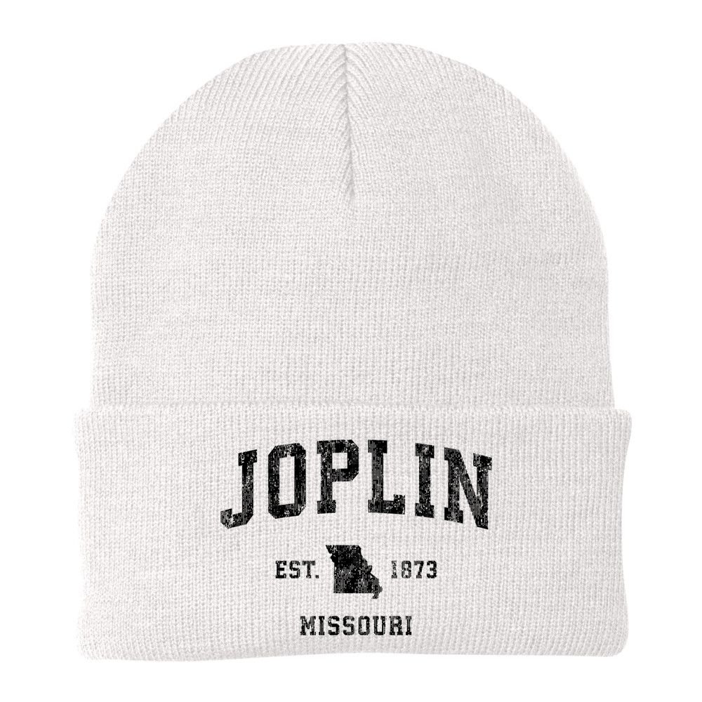 Joplin Missouri Mo Vintage Established Athletic Sports Design Beanie
