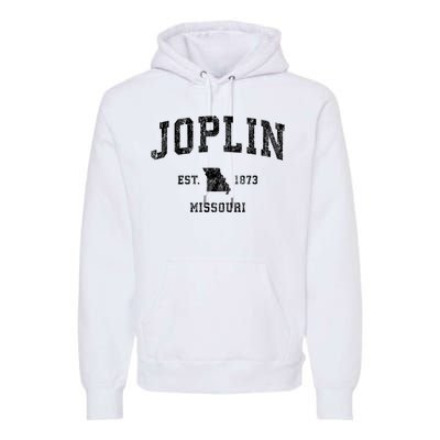 Joplin Missouri Mo Vintage Established Athletic Sports Design Premium Hoodie