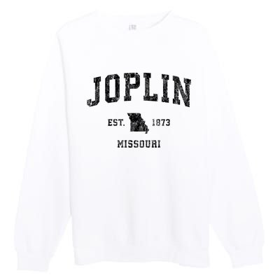 Joplin Missouri Mo Vintage Established Athletic Sports Design Premium Crewneck Sweatshirt