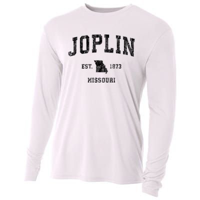 Joplin Missouri Mo Vintage Established Athletic Sports Design Cooling Performance Long Sleeve Crew