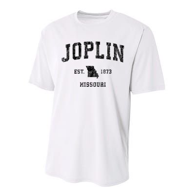 Joplin Missouri Mo Vintage Established Athletic Sports Design Performance Sprint T-Shirt