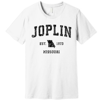 Joplin Missouri Mo Vintage Established Athletic Sports Design Premium T-Shirt