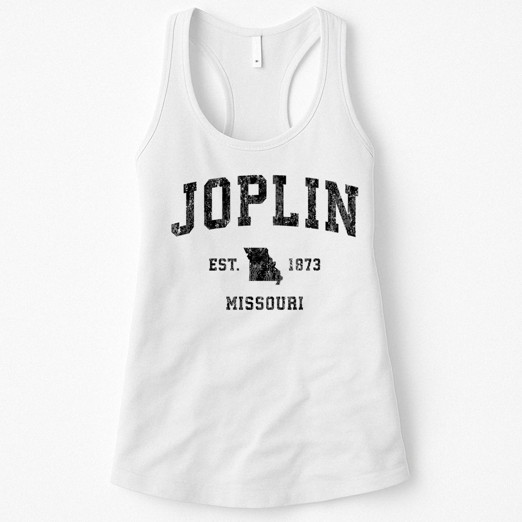 Joplin Missouri Mo Vintage Established Athletic Sports Design Womens Tank Top